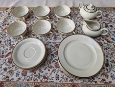 Teeservice Eschenbach Bavaria Elfenbein Porzellan 20tlg für 6 Personen