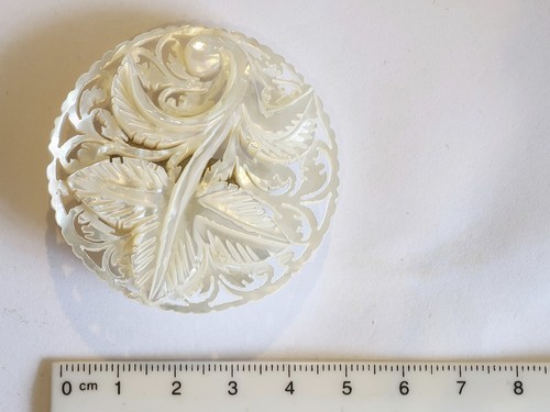 Alte runde vintage brosche - runde, vintage-brosche