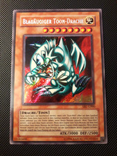 Yu-Gi-Oh! Blauäugiger Toon-Drache, SRL-G000, SCR, 2. Auflage, Deutsch, EX-GD