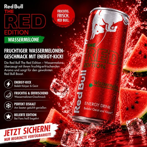 Redbull wassermelone red - -,