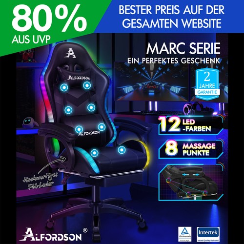 Alfordson gaming stuhl mit - gaming,