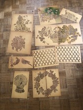 Große Wandtattoo‘s, Schablonen 8.Stück S.Fotos dicke Pappe Größe in Beschreibung