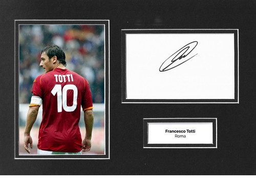 Francesco totti signed 12x8 - totti,