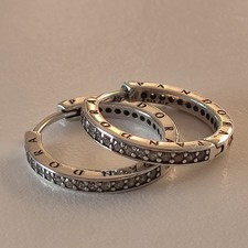 Pandora Logo-Creolen Hoops