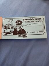 Sonderfahrscheinblock