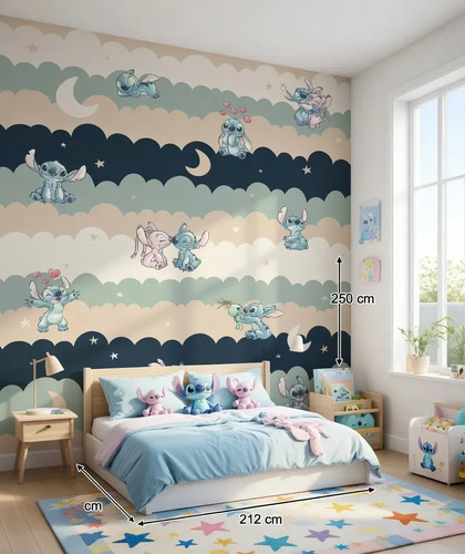 Stitch kinderzimmer tapete - kinderzimmer,