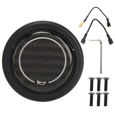 Carbon horn fiber push button - push,