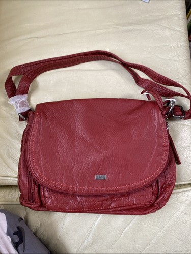Handtasche leder weinrot - handtasche,