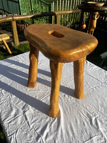 Massiv holzhocker - holzhocker, (eiche