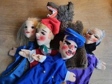 5 Handpuppen 60er Jahre