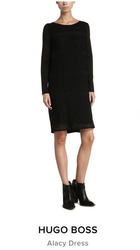 Women boss orange dress - women, black