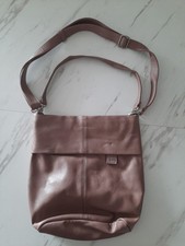 ZWEI Damen Handtasche Mademoiselle Crossbody Bag - Cappuccino Leder Umhängetasch