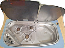 Cramer sr, sk-986 3 fach Kochfeld mit Spülbecken Gas Kocher Wohnmobil Wohnwagen