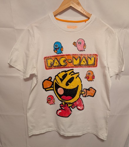 Pac man shirt unisex weiß - pac,
