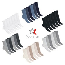 Footstar Gesundheitssocken (6 Paar) Nahtfreie Diabetikersocken ohne Gummi