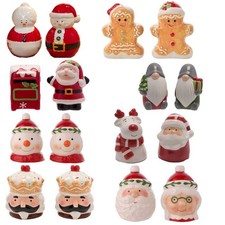 Weihnachts-Salz- und Pfefferstreuer,Weihnachtsmann, Rentier, Lebkuchenmann