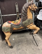 Altes Holzpferd Holz Karussellpferd Rarität Schauckelpferd nicht Restauriert