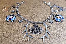 S081 Herren Charivari silber Wiesn Jagdschmuck Trachtenschmuck König Ludwig Löwe