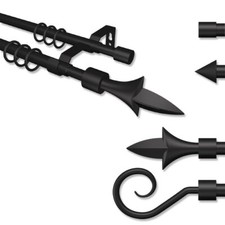 ausziehbare Gardinenstangen