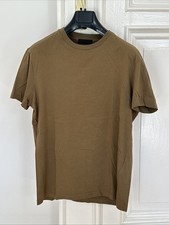 PRADA Milano T-Shirt Herren Gr.L Baumwolle Khaki (Braungrün)