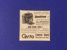 1936 Dollina Certo, Camera