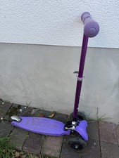 Roller Kinder Kick Scooter 3 Rad 3-6 Jahre LED klappbar höhenverstellbar lila ?