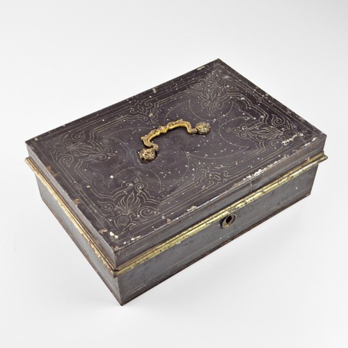 Alte geldkassette mit - alte,