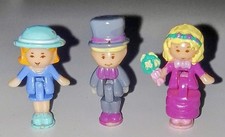 3x Polly Pocket mini Figuren