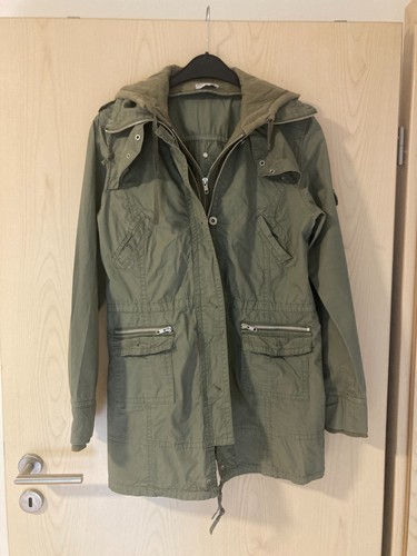Olivgrüner damenparka mit - damenparka,