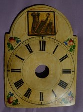 Schwarzwälder Lackschild Schilderuhren - Ziffernblatt um circa 1890 - 28cm hoch