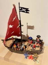Playmobil Piraten Segelboot 4 Figuren 1 Kanone Zubehör