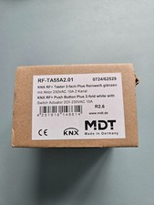 MDT technologies RF-TA55A2.01 KNX RF+ Funk Taster Plus 2-fach mit Aktor Reinweiß