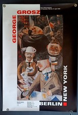 Ausstellungsplakat George Grosz Neue Nationalgalerie Berlin 1994-1995 Sammlerobj