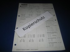 Ford Taunus P 7 - 26 M  125 PS / ab 09. 1969-,  Bosch Testwerte