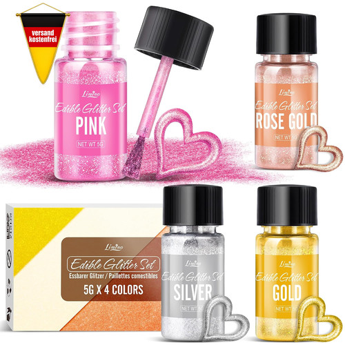 Essbarer glitzer set - glitzer, 4