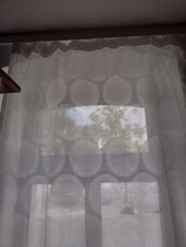 IKEA Vorhang Pelargonia / weiß / leicht transparent