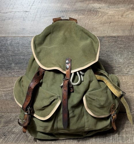 Vintage rucksack canvas - vintage,