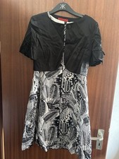 Kleid  Schwarz Weiß Von Donna Hallhuber  Bolero Schwarz Gr38 Guter Zustand 