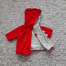 Jacke rot für Puppen Gr. 35cm, Original 50er (ohne Puppe)