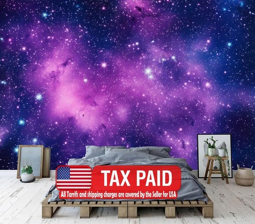 Galaxy stars violet azure - stars,