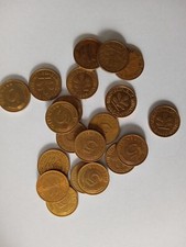 5 Pfennig Münzen Geldspielautomat Weiterspielmarken Deutsche Mark 
