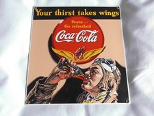 Emailschild Pause... Go refreshed Coca Cola   26 x 24 cm siehe Fotos 