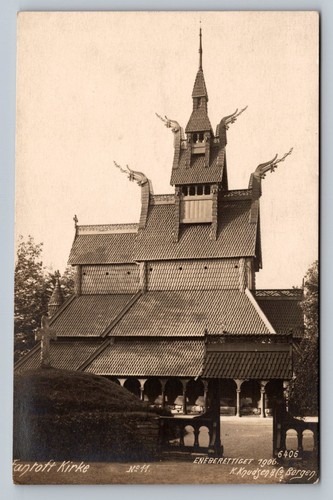 Postkarte norwegen fantoft - -,