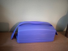 Tupperware Junge Welle Kastenkuchenbehälter Hellblau / wie unbenutzt