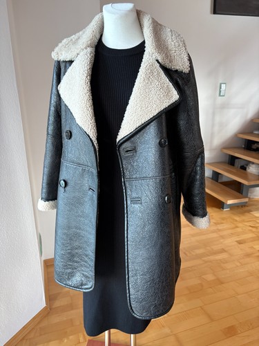 Massimo dutti shearling - massimo, mantel