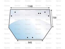 Heckscheibe für Deutz-Fahr Agrofarm 100 Agrofarm 85 Agroplus 100 Agroplus 60
