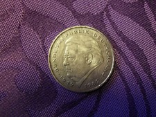 2 Deutsche Mark BRD Franz Josef Strauß 1990 F 