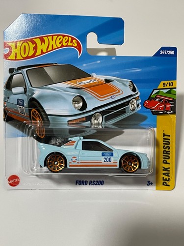 Hot wheels ford rs200 - hot, blau