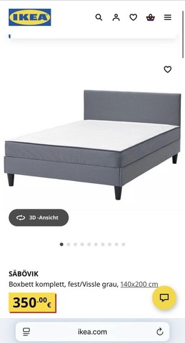 Ikea säbövik bett - säbövik, 140x200