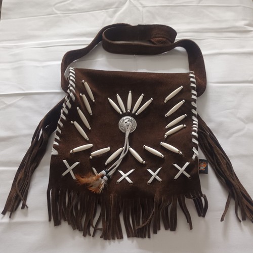 Wildlederhandtasche